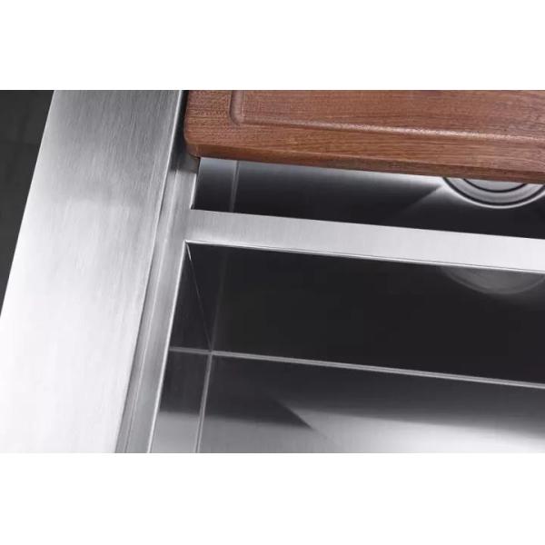16G Thickness Undermount Stainless Steel Kitchen Sink Drainboard Brushed Surface Australia Style