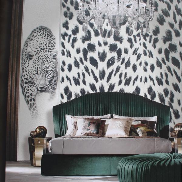 Modern Luxury Italian Bed High Back Sectional Contemporary Bedroom Sets