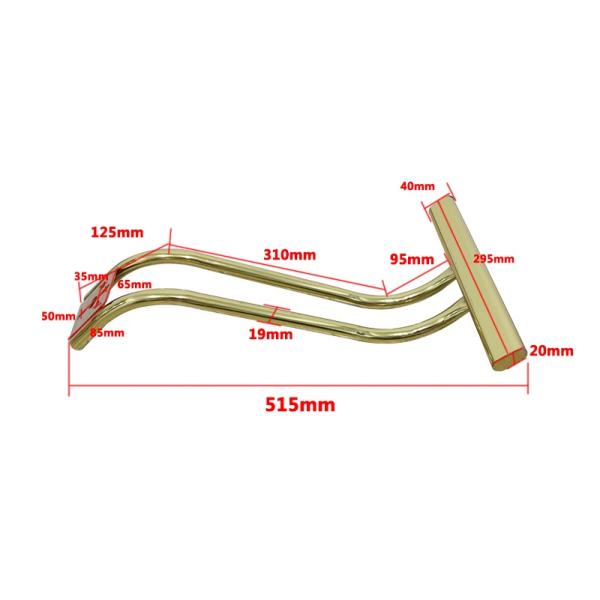 Wholesale Styling And Hairdressing Chair Accessories Titanium Gold Footrests Foot Pads Foot Stands