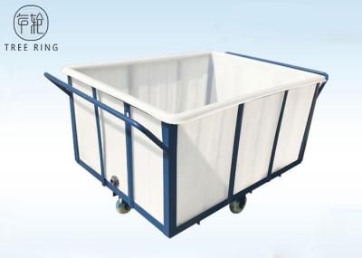 Caminhão poli rotatório branco da caixa 1000kg, carros de lavanderia polis do Wheelie resistente