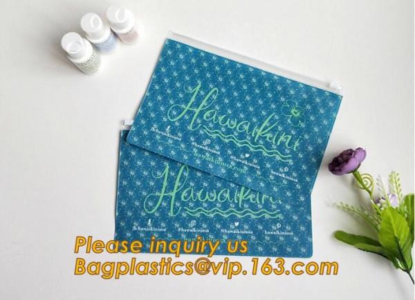 A5 full color print PP/PVC document bag with zipper lock file folder bag,soft PVC office file document bag with zipper