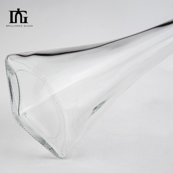 50cl OEM/ODM Super Flint Jersey Clear Glass Liquor Bottle with Cork and Screw Cap