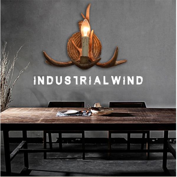 Personality Antler Art Wall Lamp Parlor Study Corridor Aisle Decorative Sconce Restaurant Cafe Bar Wall Mounted Lighting