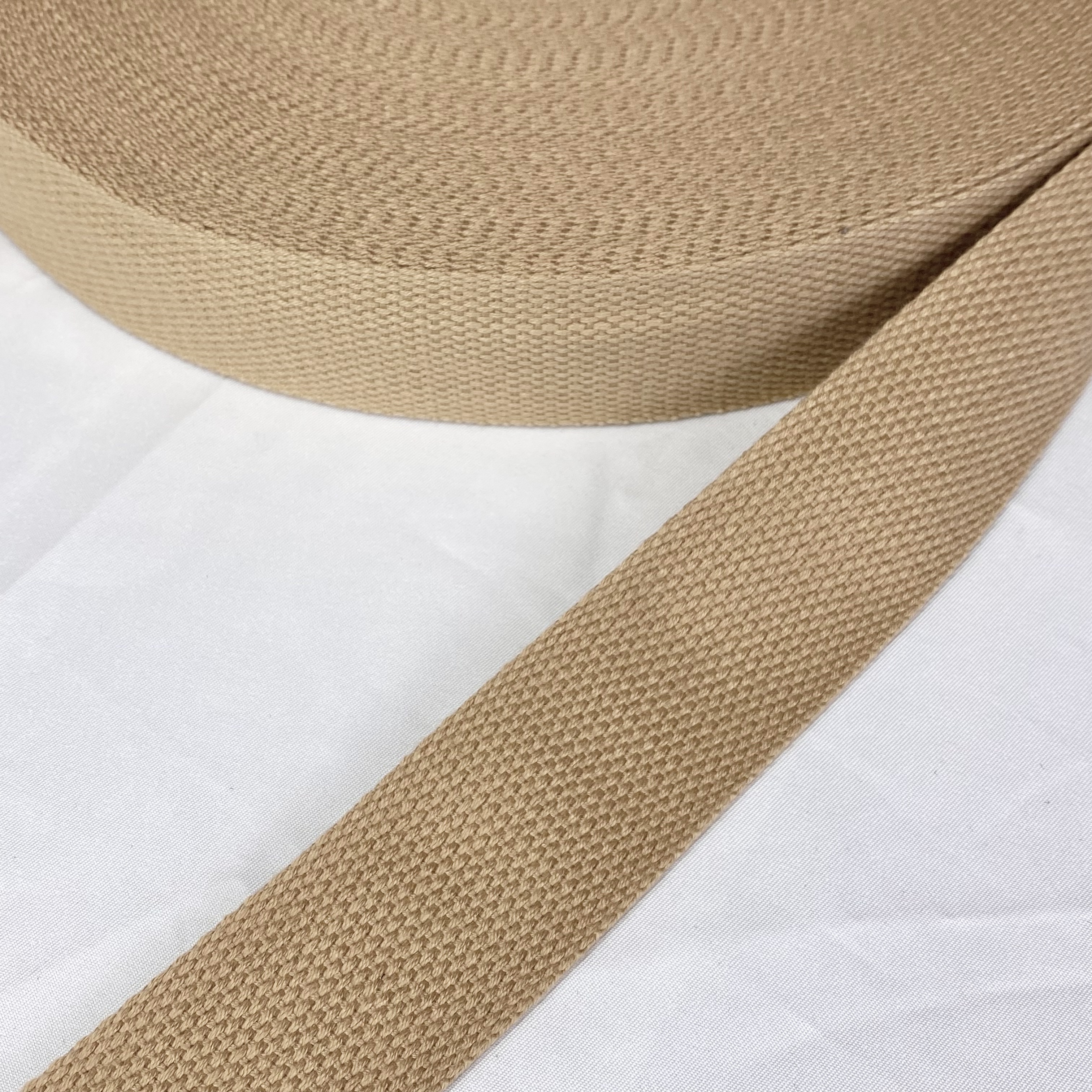 Soft bead Polyester-cotton webbing in a variety of colors Dupont Tote bag strap Textiles