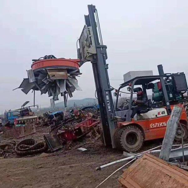 магнитной экскаватор 3.5-34.1kw и кран прикрепленные плитой для стального склада