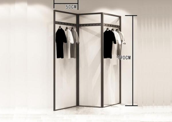Fashionable Style Clothing Display Rack / Metal Retail Clothes Display Stands