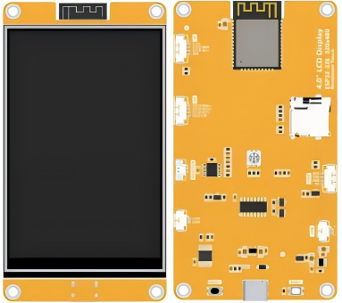 4-inch ESP32 Development Board with 320x480 Resolution Smart Display Screen Featuring WiFi Bluetooth and Resistive Touch