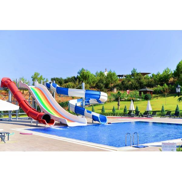 Water Fun Sports Amusement Park Kids Playground Equipment Tube Fiberglass Slide