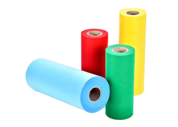 Red Green PP Spunbond Non Woven Fabric For / Shopping Bag / Packing Pocket Spring