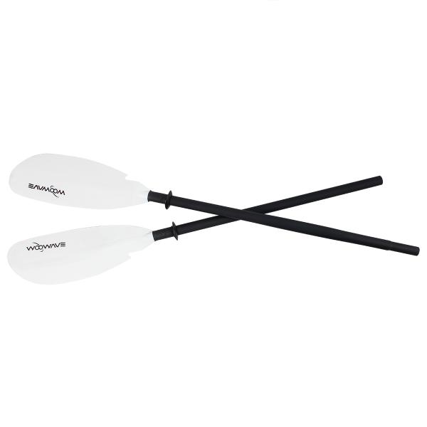 OEM Woowave Aluminum 2 Pieces Paddle Fiber Glass Kayak Paddles for Fishing Canoe Paddle
