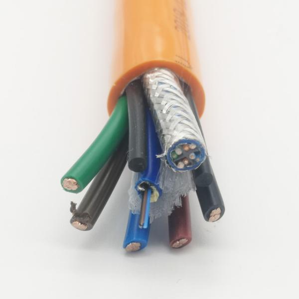 Corning Hybrid Fiber Optic Cable Waterproof With Bare Copper Conductor