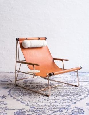 Home Decor Bddw Deck Chair , Leather Lounge Chair 33 W X 35 D X 15 H Seat / 31 H Back