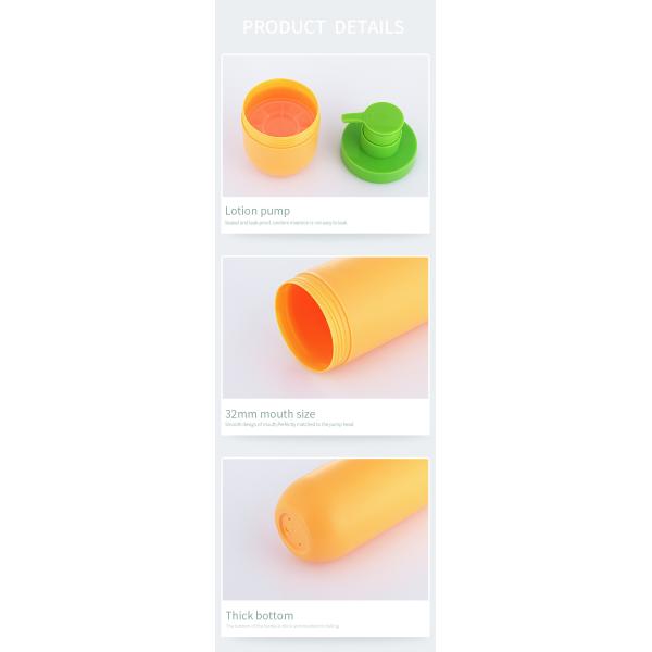 Wholesale greem and orange unique airless 50ml cosmetics empty  face lotion bottle