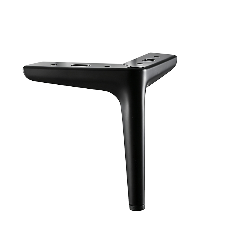 Metal Furniture Legs TV Cabinet Legs Coffee Table Support Legs Soft Bed Hardware Fittings with Anti-slip Rubber Pads