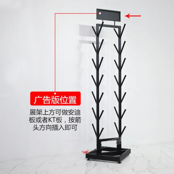 Customized Reception Desk Skateboard Surfboard Bike Wall Rack for Display and Storage