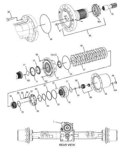 316-7898 3167898 Gear Excavator Swing Gear Fitting For M313D M315D2