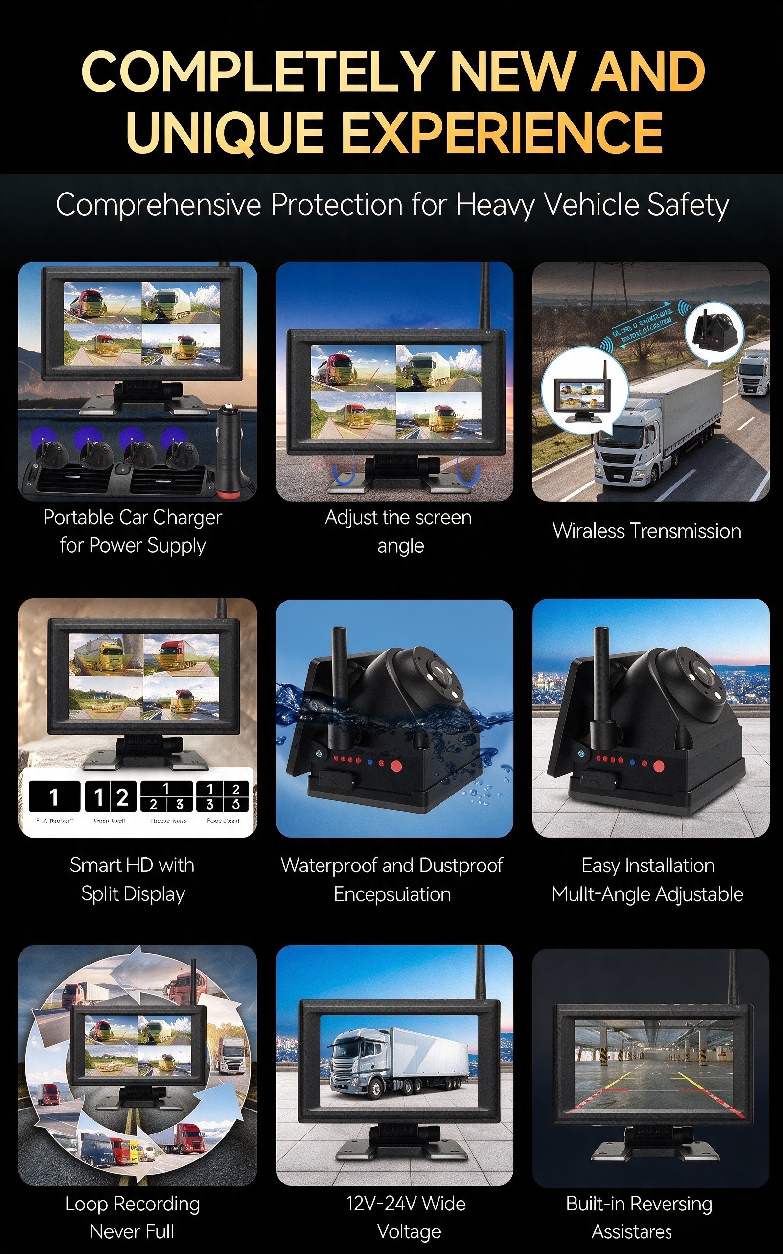 Plug and Play 1 - 4CH 720P Wireless Magnetic Camera System 7