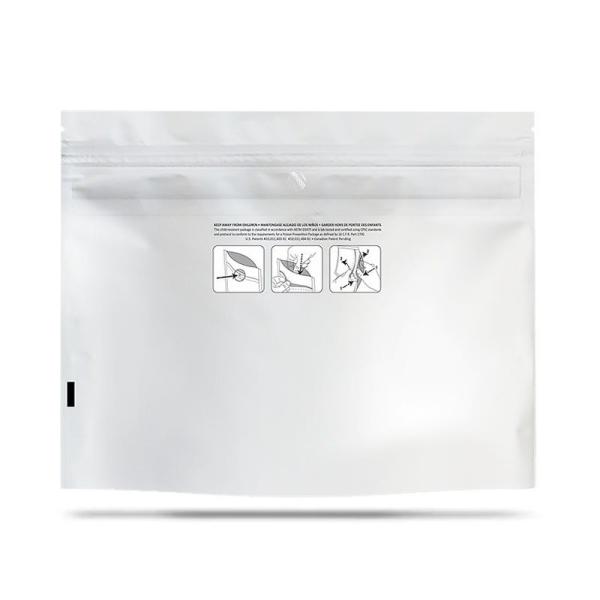 Child Proof Resistant Zipper Smell Proof Exit Bags Handed Zip-Lock Pouch Metallized Interior for Moisture Control