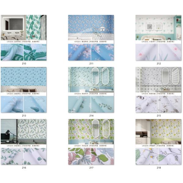 Waterproof 3D Vintage Hand-Painting Self Adhesive Wallpaper Peel Stick Floral Wallpaper