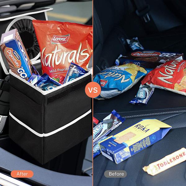 Grocery Car Organizer Bags Waterproof Truck Bed Storage Bag Box Can Bin 8x6x10