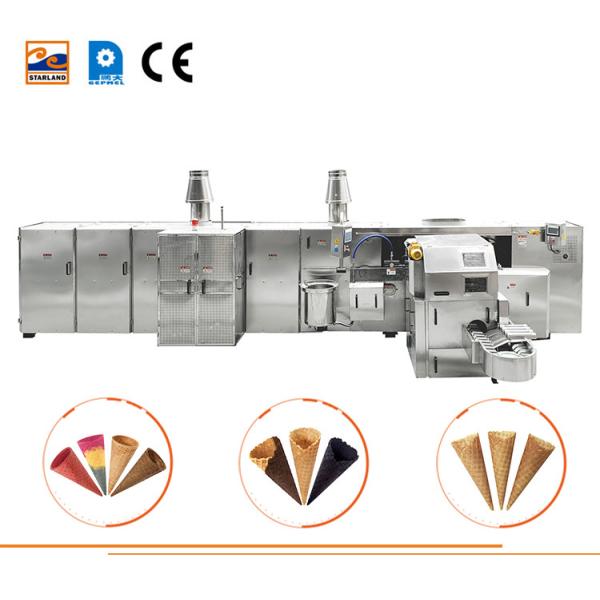 Автоматическая производственная линия конуса вафли, 61 шаблон выпечки литого железа, материал нержавеющей стали.