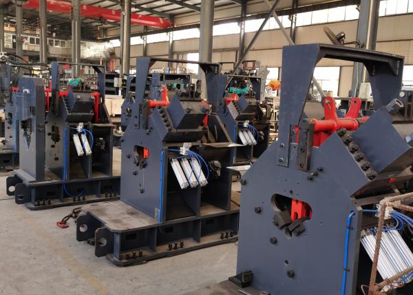 角鉄塔産業 CNC 角線機械 パンシングマークと切断