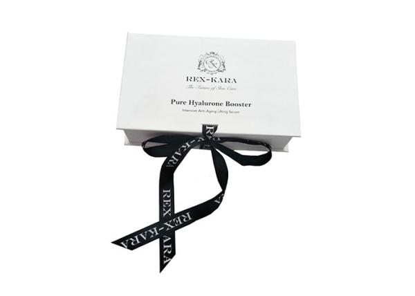 Perfume Book Shaped Jewelry Box Black Ribbon Closure Moisture Proof Covered
