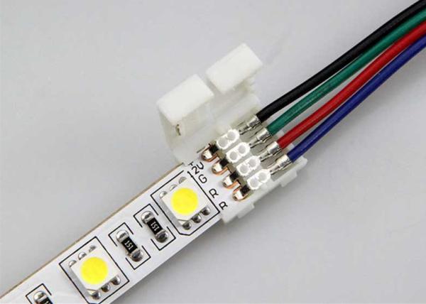 Solderless Wire LED Strip Connector Multi Color Customizable Any Angle