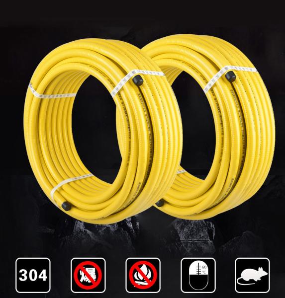 Flexible Corrugated Stainless Steel Tubing For Gas 1/2 Stationary