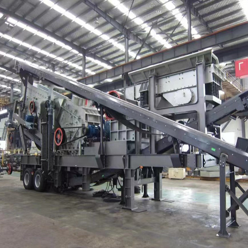 AC Motor Mobile Construction Waste Crusher Plant with and 70-300tph Capacity
