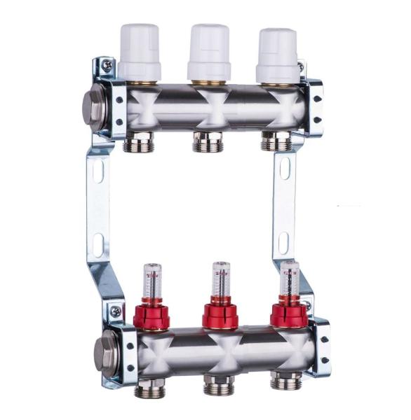 1 G 304 Stainless Steel underfloor heating manifolds