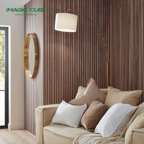 wood slat Decorative Wood Slat PET Acoustic Panel For The Wall Covering