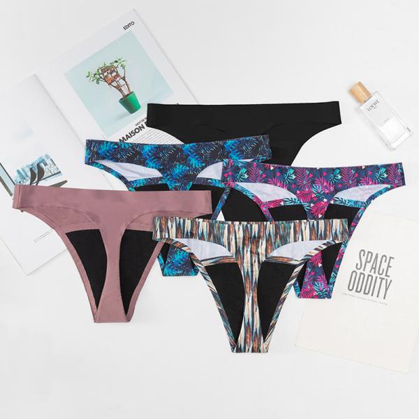 G-String Absorbent Period Pants 4 Layers Menstrual Seamless Thong Style Underwear
