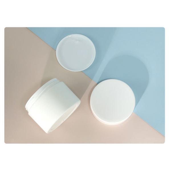 Logotipo del cliente aceptable Simple Custom PP Crema facial de plástico de doble capa Crema para los ojos humectante Cosmético frascos de contenedores