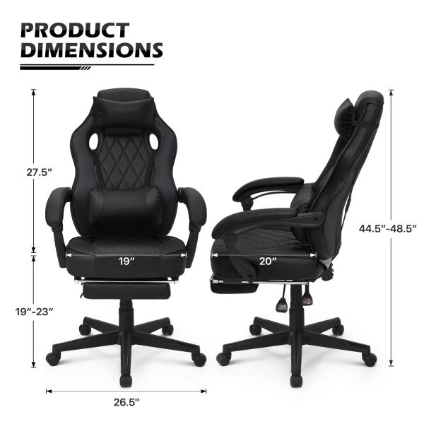 ALINUNU Racing Style PU Gaming Chair Ergonomic Computer Chair with MODERN Design