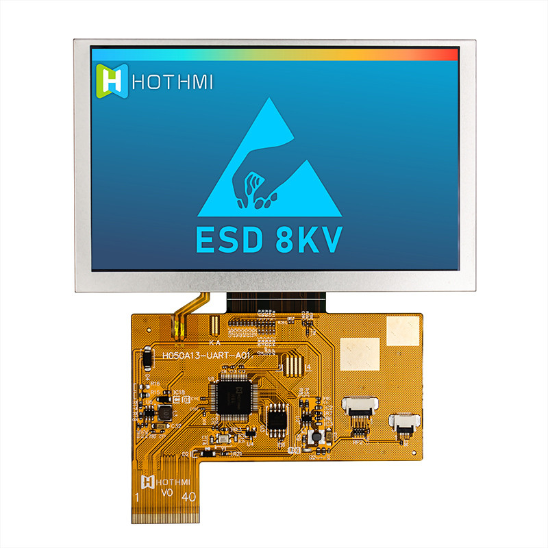 5,0 солнечный свет экрана дисплея дюйма умный серийный 800x480 UART TFT читаемый