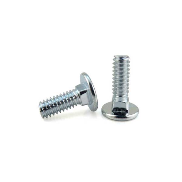 M5 X 100 Mm Stainless Carriage Bolts ASTM A307 Polished Finishing