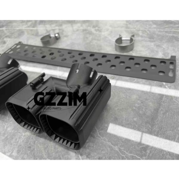 Pantalones traseros de amortiguador de la parte trasera tuberías de escape cola negra garganta segunda generación para 2020 Land Rover Defender 90 110