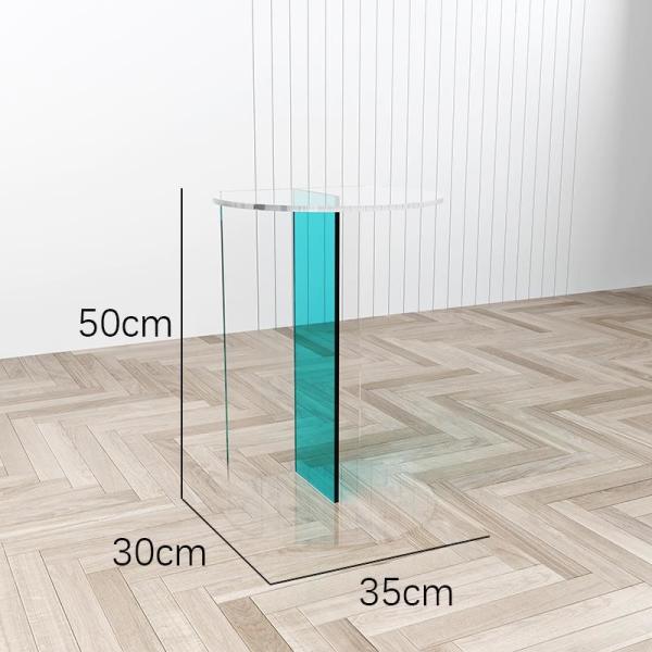 Minimalist  Custom Color Acrylic Coffee Table Side Table Tea Table for Indoors and Outdoors