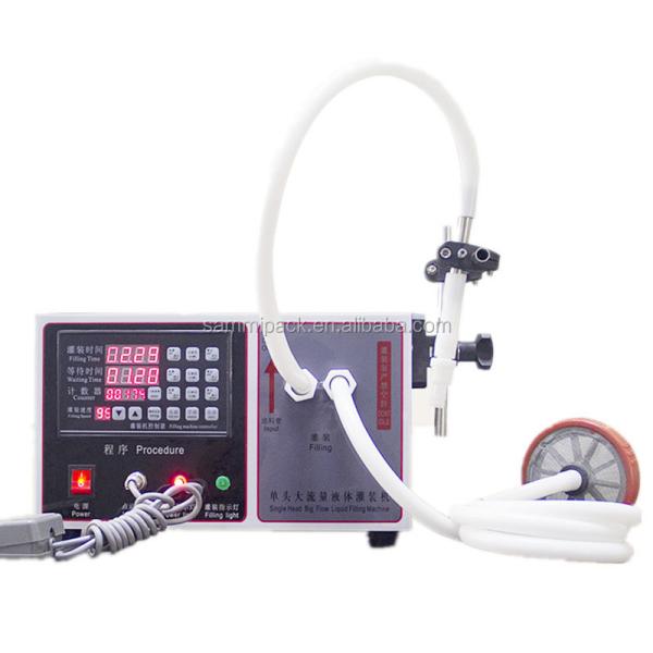 Food Grade Small Liquid Filling Machine Semi-automatic 304 Stainless Steel for Juice, Honey, Oil, Soda Water 17L/min