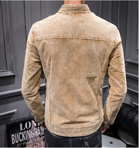 Men's Fashion wholesales 100% cotton stone washed classical jacket/retro jacket