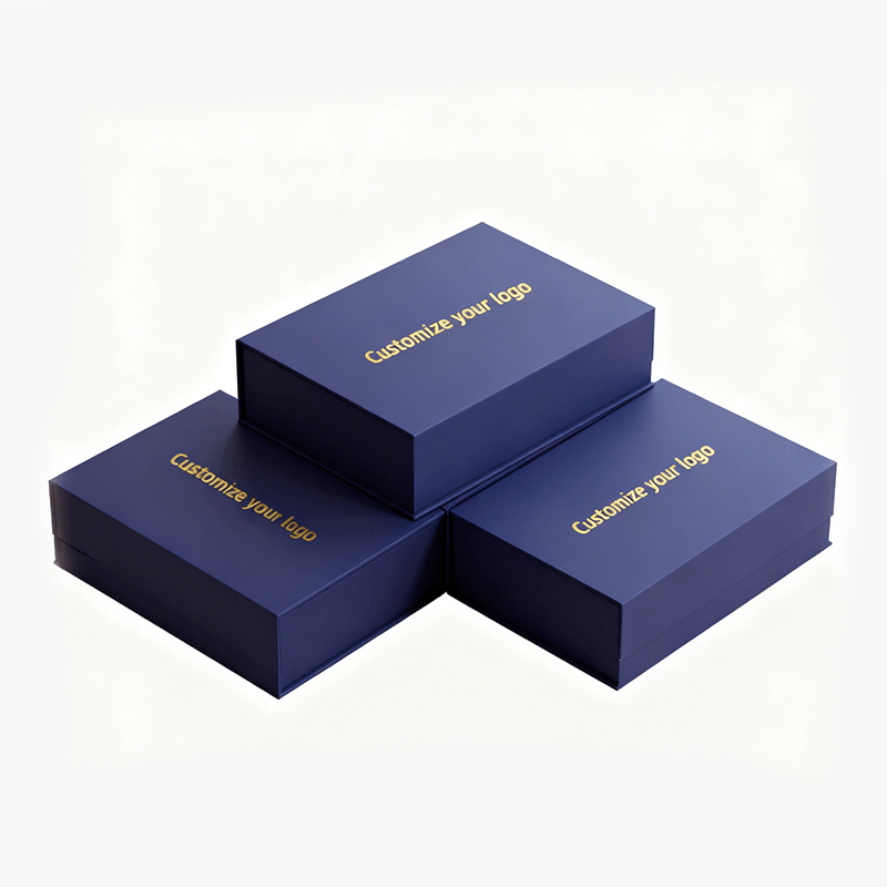 Custom Personalized Packaging Box With Magnetic Closure Black Insert For Shoes Clothing
