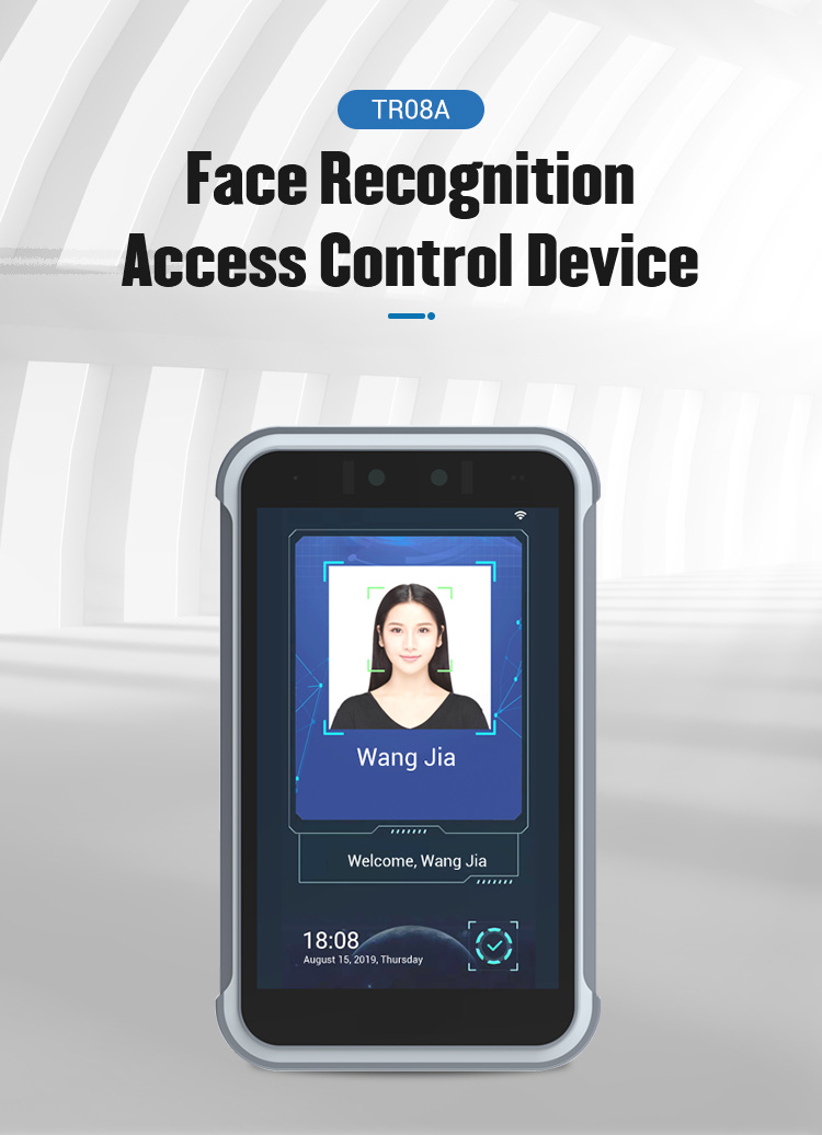 Код RFID QR/СПРЯТАЛ управление доступом распознавания лиц биометрическое 8 дюймов