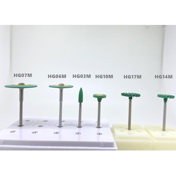 Sintered Dental Rubber Diamond Polisher green Pre Polishing Zirconia Grinding Wheel