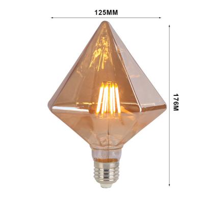 Ampoule en verre spéciale de filament du matériel E27 Dimmable de diamant d'ampoules de filament de G95 G125 Edison