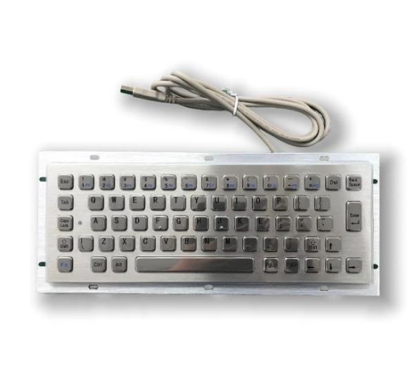 KIOSK IP65 / IK07 Stainless Steel Industrial PC Keyboard SUS304 Waterproof Dustproof anti-vandalism Rear Panel Mounted -40℃