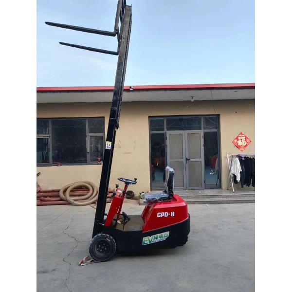 Solid Tire Battery Operated Forklift 2 Ton Lifting 6m 2.5m Turning Radius Sit Down Electric Forklift