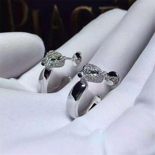 C leopard Diamond Earrings 18k gold  white gold yellow gold rose gold bracelet  Jewelry factory in Shenzhen, China