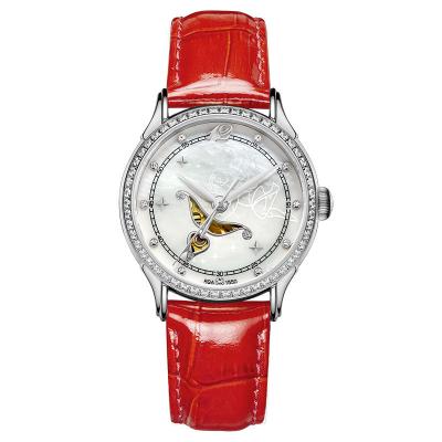 2019 New Analog Quartz Wrist Watch Women Watch Fashion Leather Strap watch with Mother of Pearl Dial