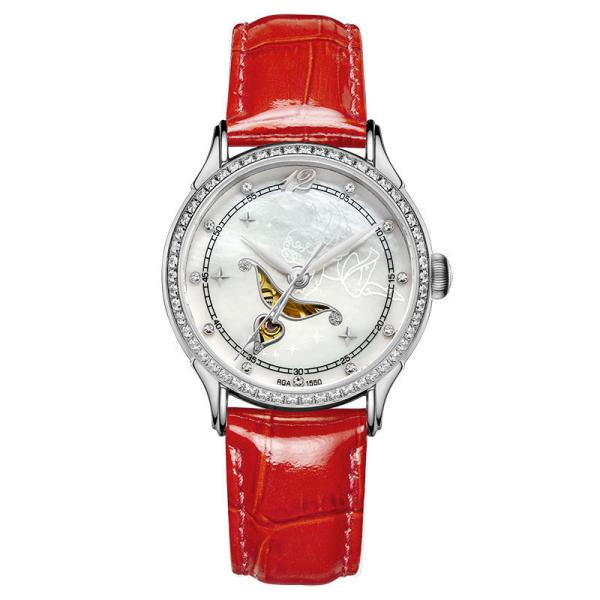 2019 New Analog Quartz Wrist Watch Women Watch Fashion Leather Strap watch with Mother of Pearl Dial